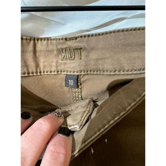 Kut from the Kloth Women's Ankle Skinny Pants Brown Size 10 Casual Minimalist - Picture 3 of 6